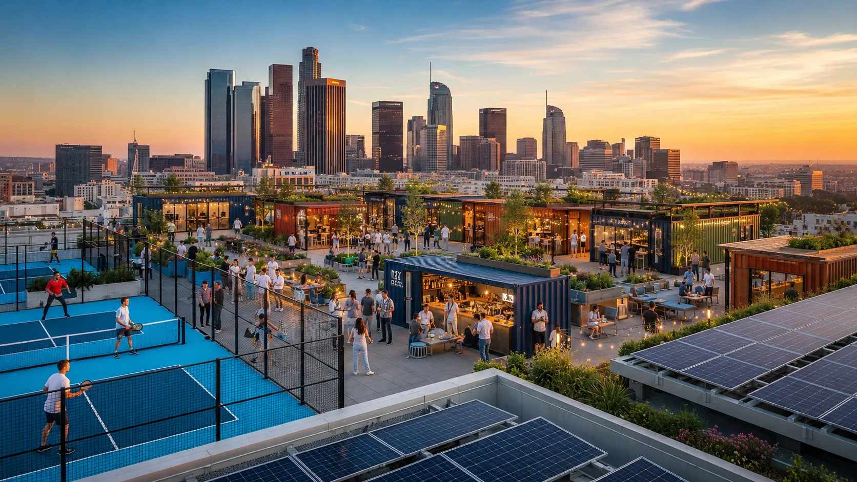 Rooftop Event Space — DTLA Skyline